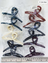 Impression Colored Plastic Hair Clutcher (Pack of 12)